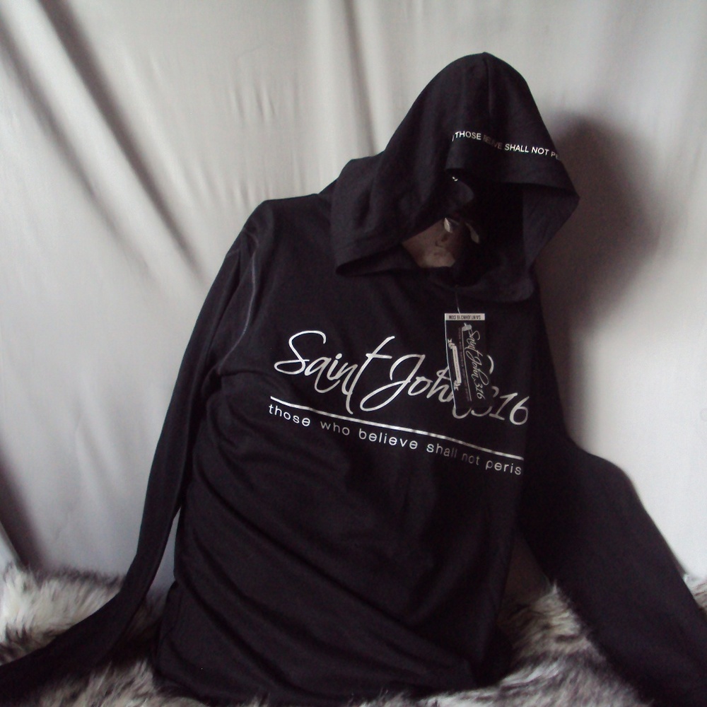 St. John 3:16 Hoodie Long Sleeve Shirt XL